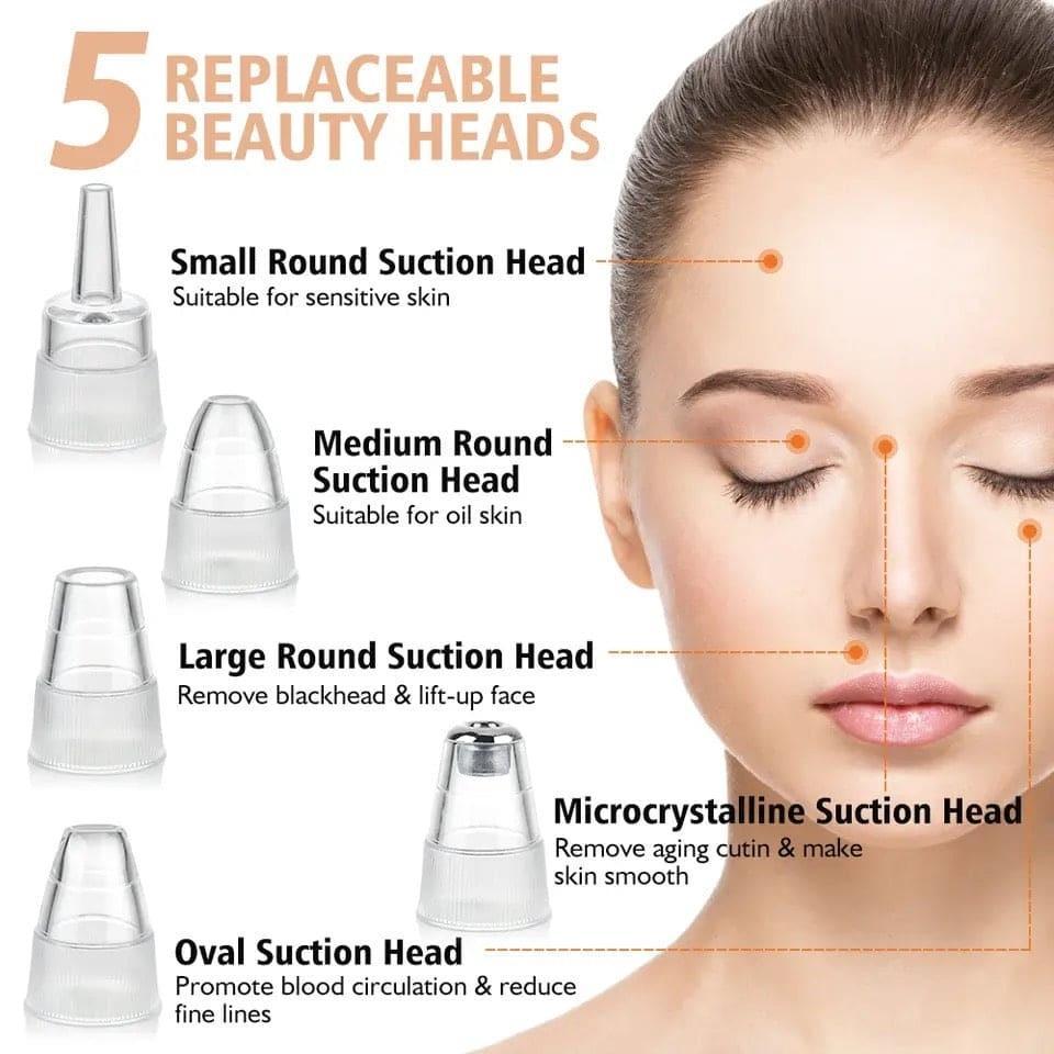 Blackhead Remover Vacuum Acne Cleaner 5-in-1 Spots Removal Device